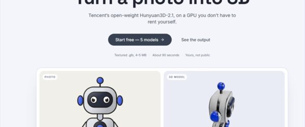 オープンソースのAIモデルで任意の画像を元に3Dモデルを自動生成する・「dioramic」