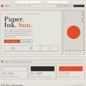 浮世絵にインスパイアされたUIコンポーネント、和紙・墨・朱の和のカラースキームが癒やされる -Hinomaru Ink UI Kit