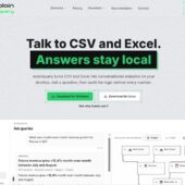 任意のCSVやExcelのデータをAIとのの対話形式に変換し、分析結果として提供するOSS・「nolainquery」