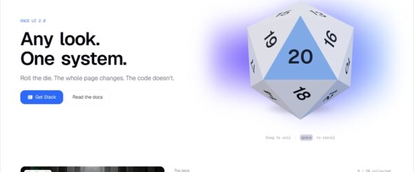AIエージェントファーストに設計されたオープンソースのReact向けデザインシステム・「Once UI」