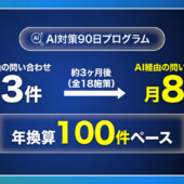 【AI検索からCV年100件ペース】小さな会社でも再現できる、問合せを2.6倍にした大手士業の事例