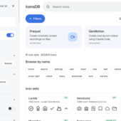 22万点以上のアイコンを無料検索できるオープンソースサービス「IconsDB」